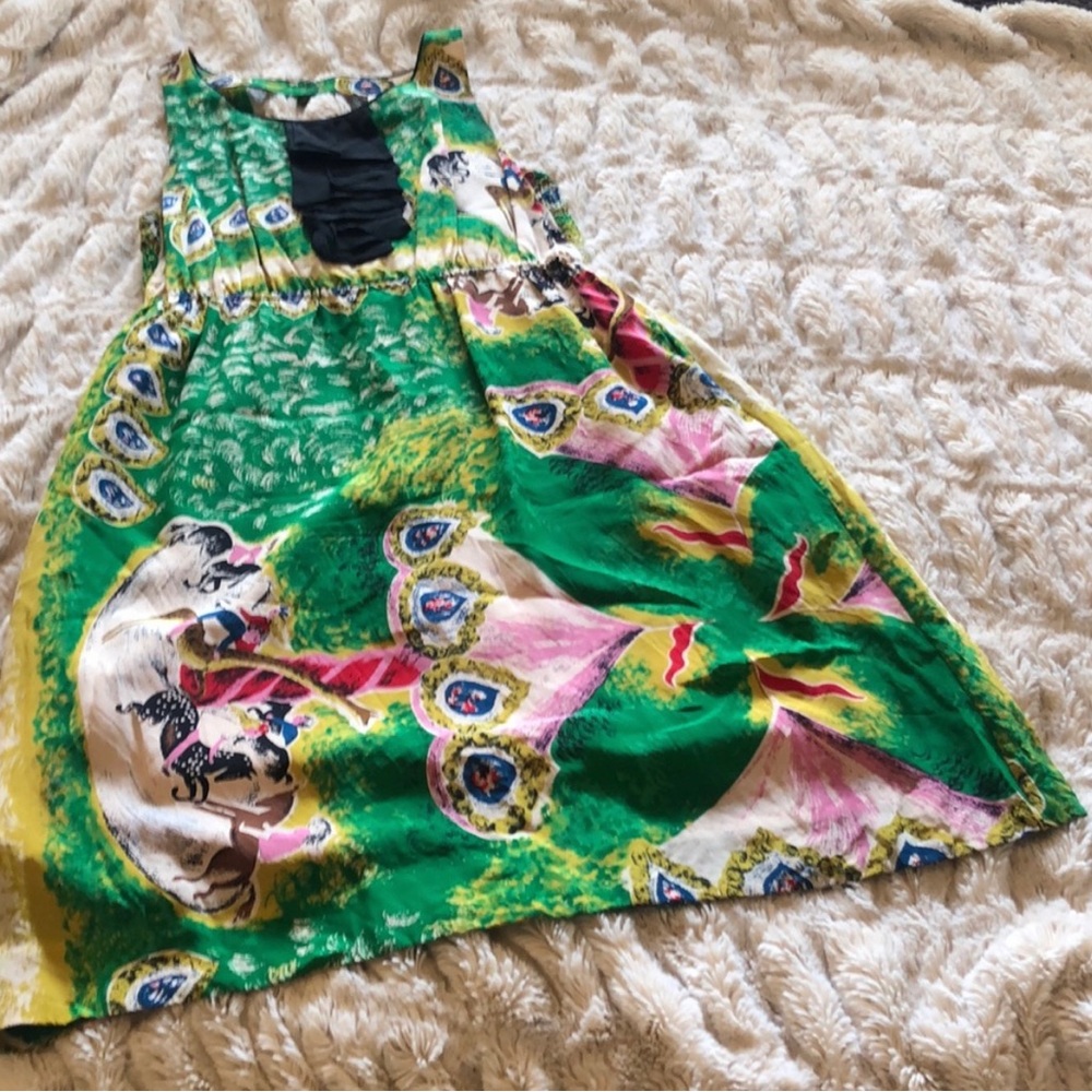 Moulinette Soeur Anthropologie Carousel Silk Dress